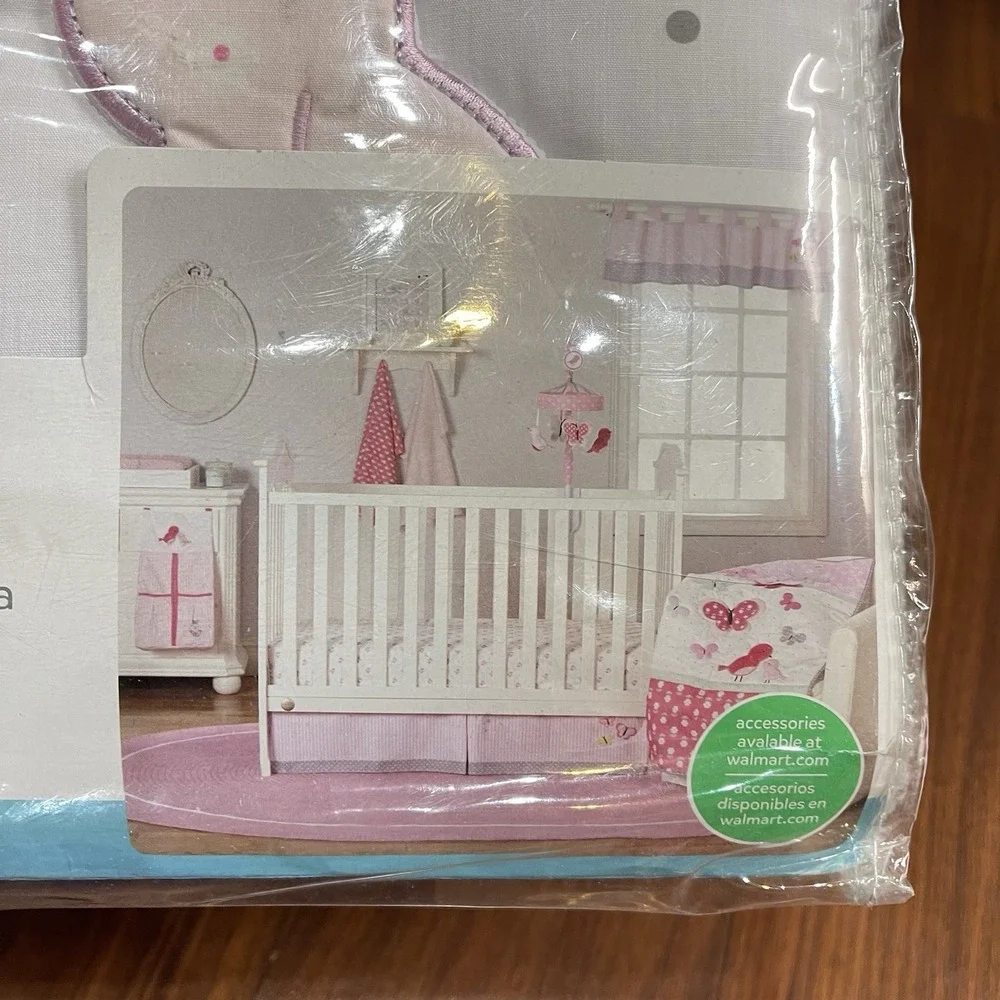 VTG‎ NEW Child of Mine: Pink Little Birds and Friends 3 pc Crib Set by Carter's